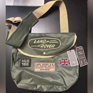 Red Canoe x Land Rover green shoulder bag